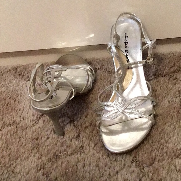 Silver strappy sandals - Picture 2 of 3